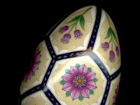 Victorian Garden Ukrainian Easter Egg Pysanky By So Jeo : pysanky pysanka ukrainian easter egg batik art sojeo florals flowers birds stars trees vines blooms buds bluebird owl art sojeo so jeo eggshell egg shell blown decoration ivy garden rainbow rosie posy nightshad victorian trees etched brown chicken eggs turkey